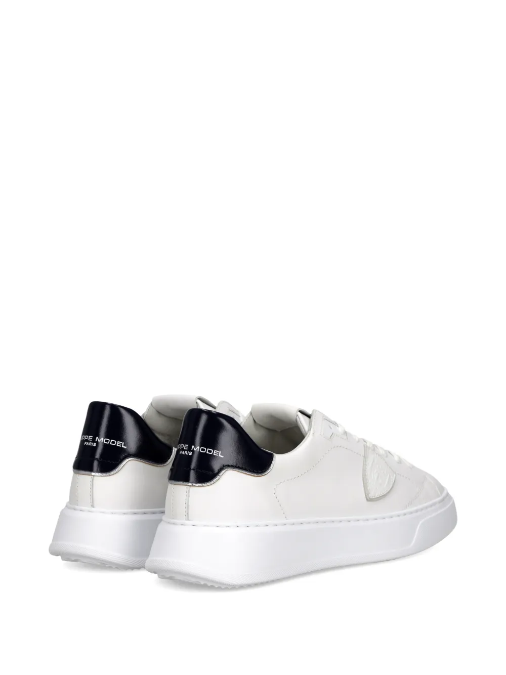 Philippe Model Paris Temple low-top leren sneakers Wit