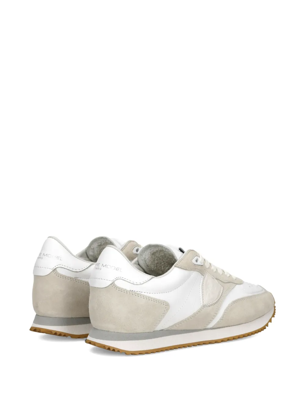 Philippe Model Paris Belville geperforeerde low-top sneakers Wit