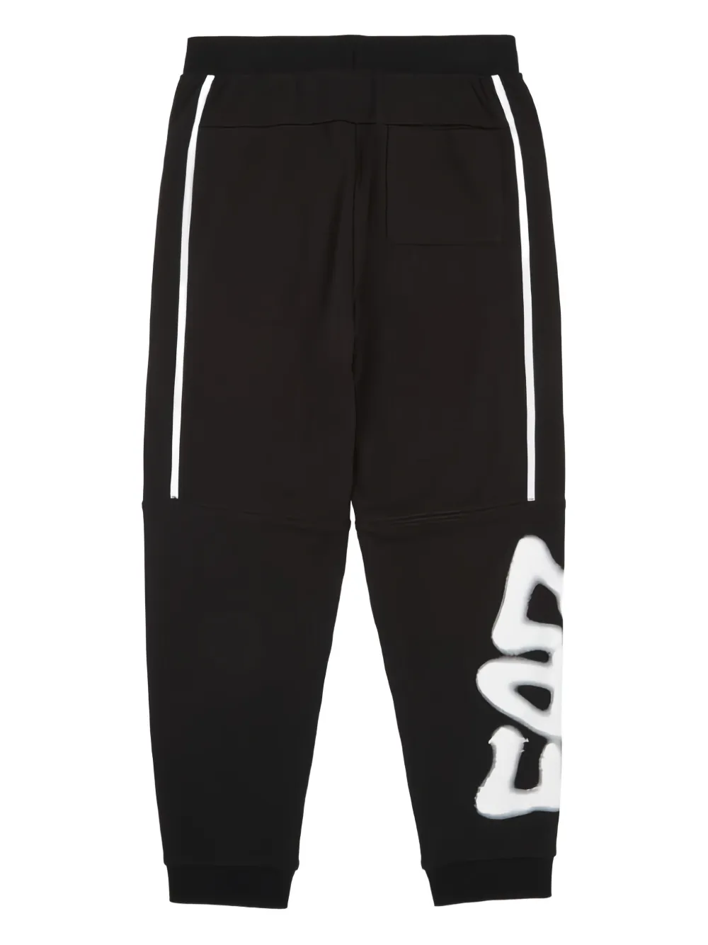 Ea7 Logo-detail Track Pants In Black