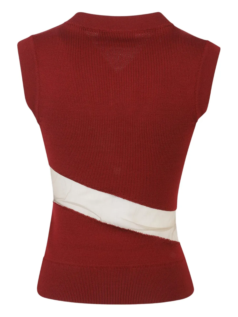 Duran Lantink diagonal-stripe ribbed-knit vest | Débardeurs | Image 2
