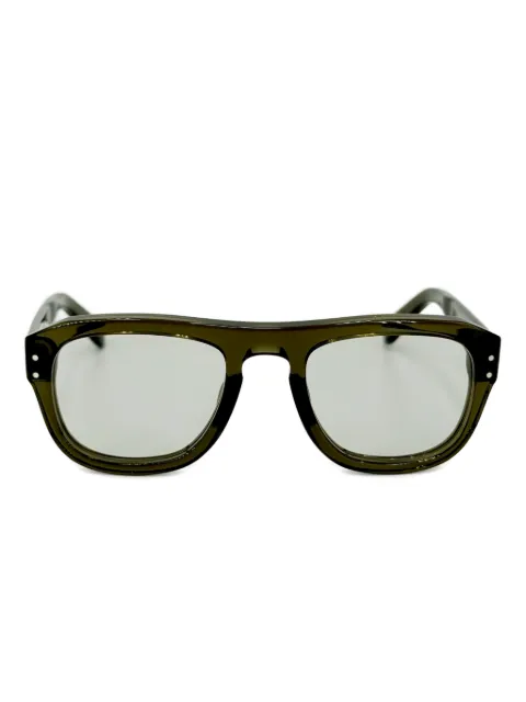 Yellows Plus Elias square-frame glasses