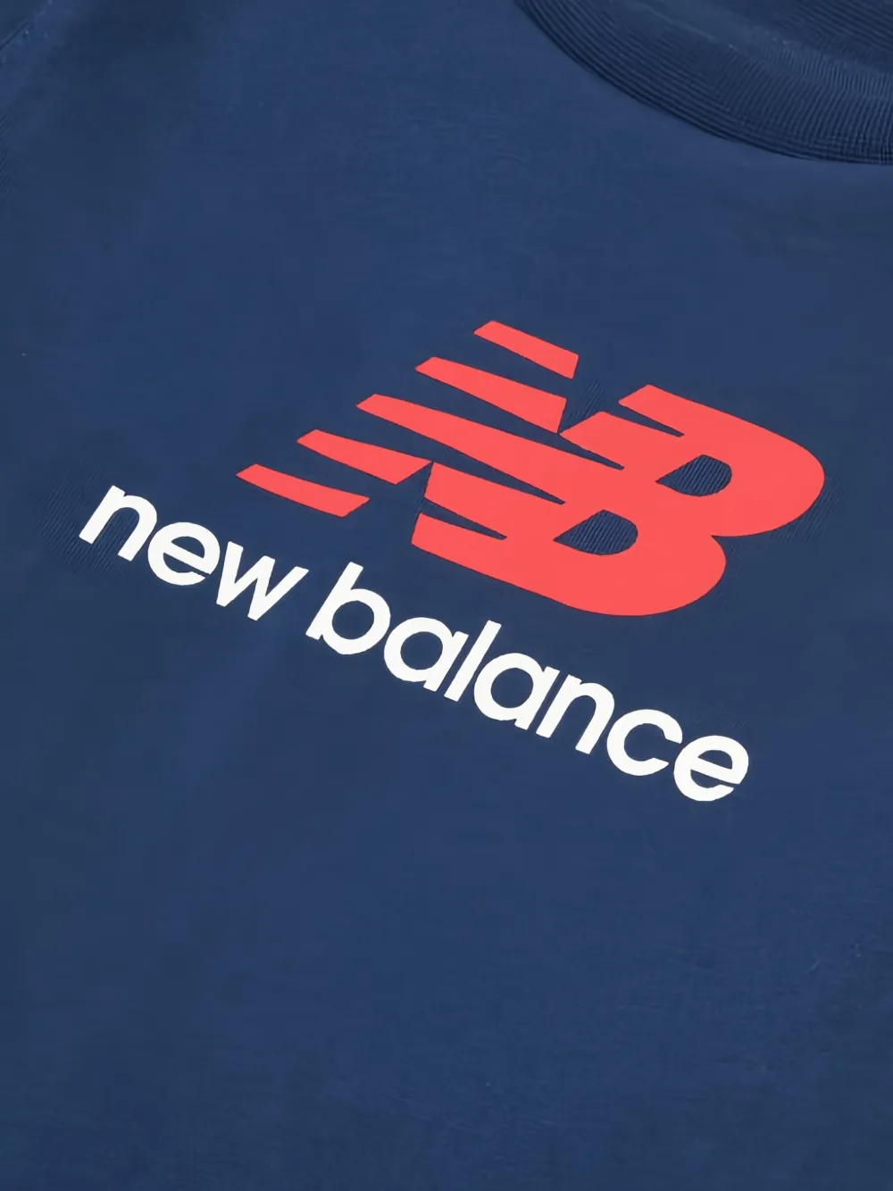 New Balance Kids T-shirt met logo-reliëf Blauw