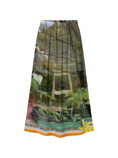 Anntian printed maxi  skirt