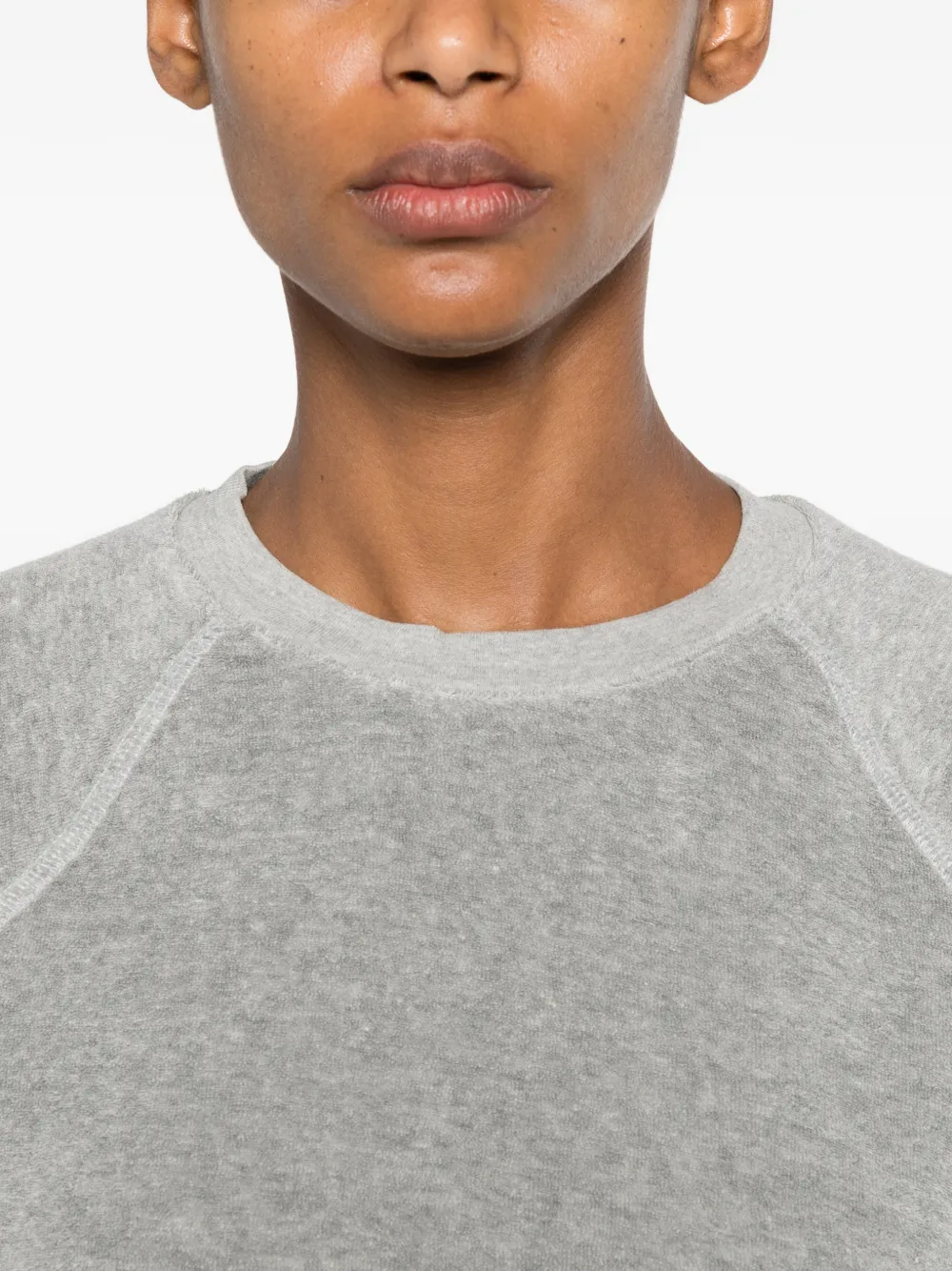 Suzie Kondi Raglan-sleeve Sweatshirt in Grey, view 5