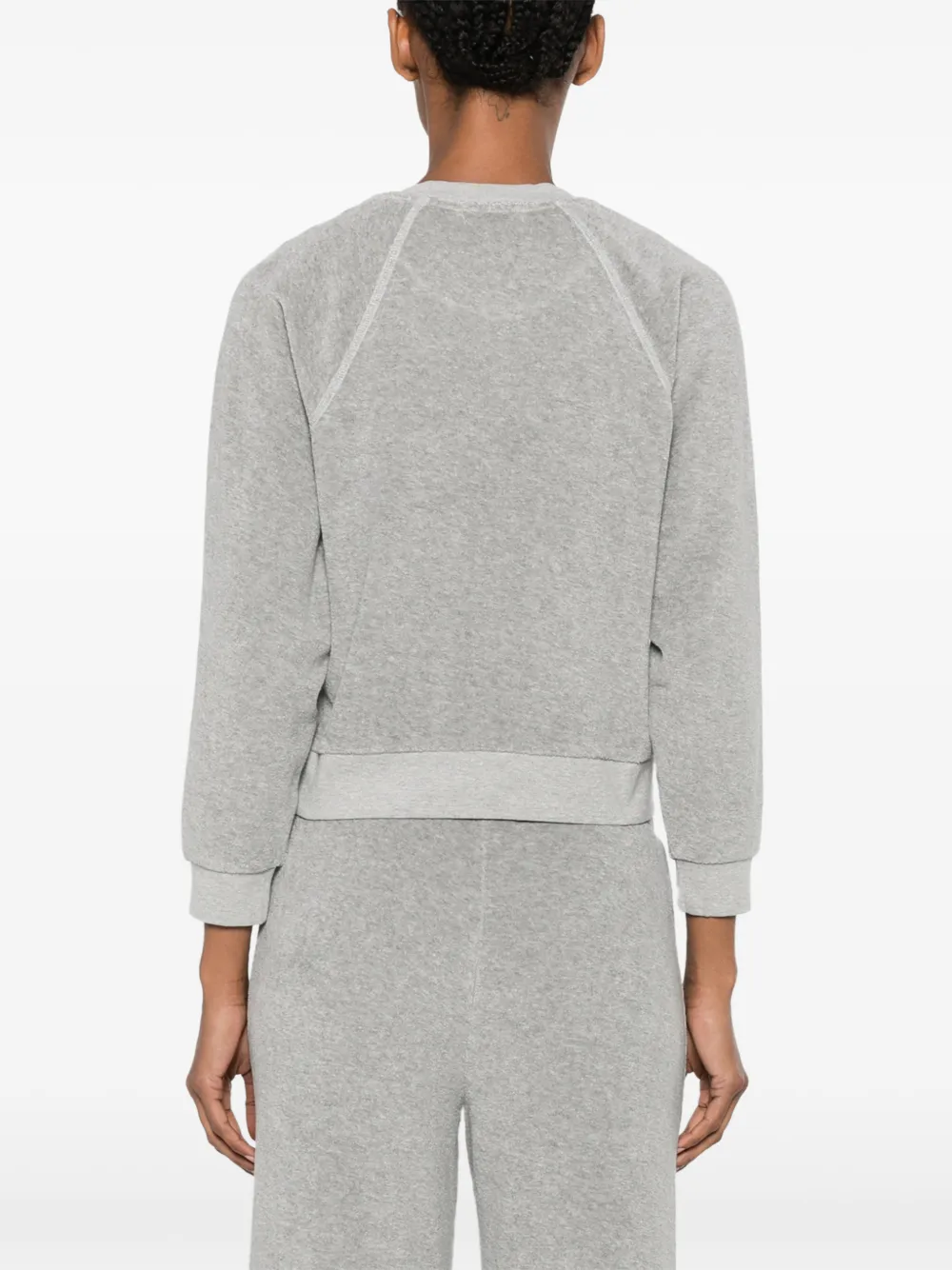 Suzie Kondi Raglan-sleeve Sweatshirt in Grey, view 4