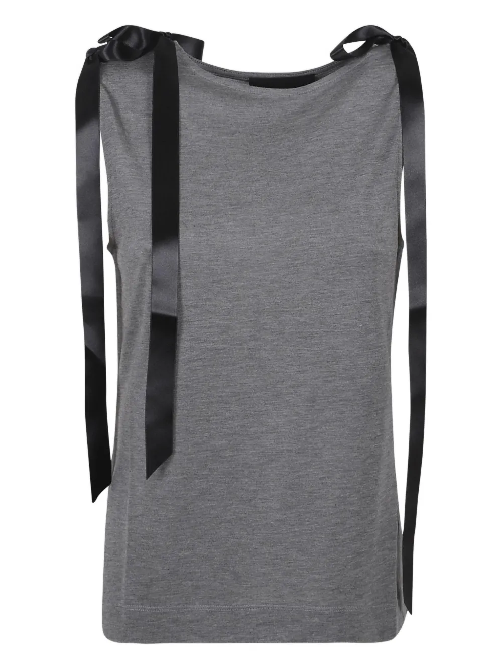 Simone Rocha top con detalle de moño | gris | Image 1