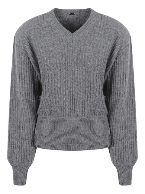 ALL IN V-neck ribbed sweater