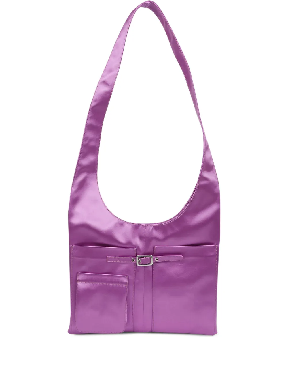 Gimaguas Blanca satin shoulder bag - Viola