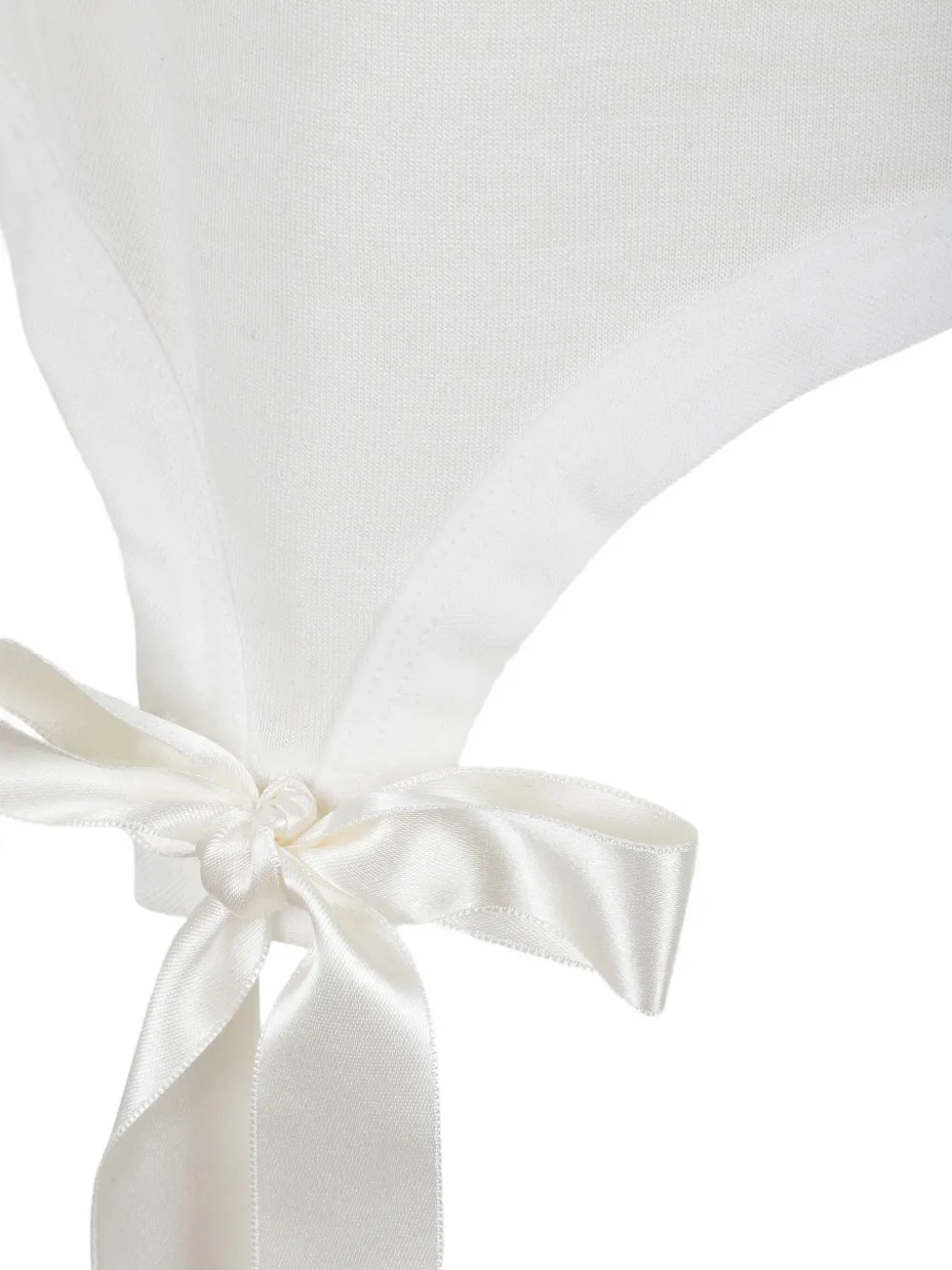 Simone Rocha T-shirt met korte mouwen en strikdetail Wit