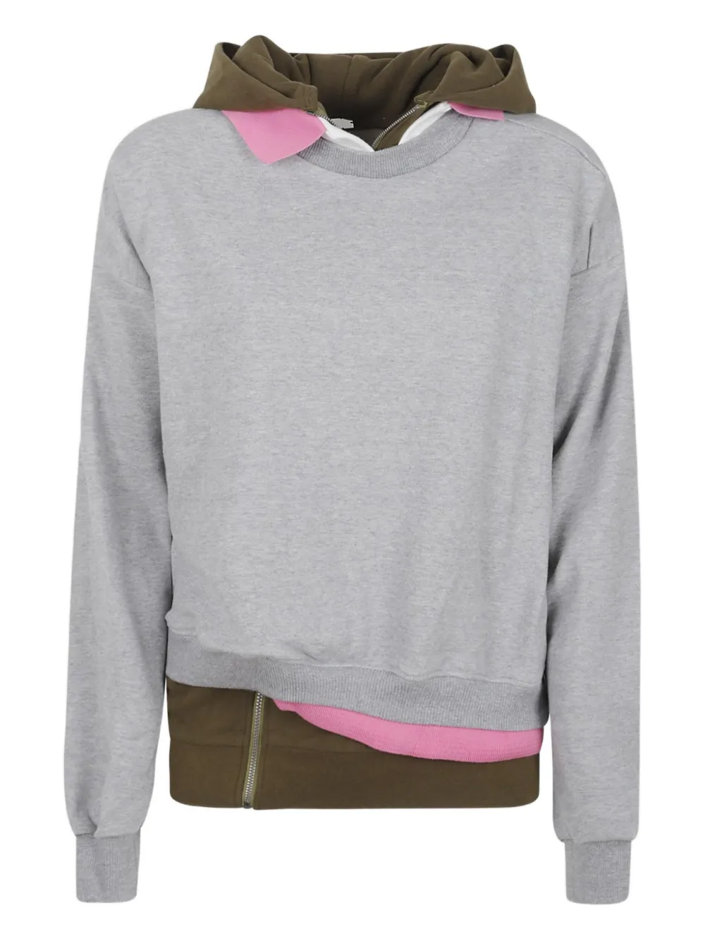 All In Triple Hoodie In Gray