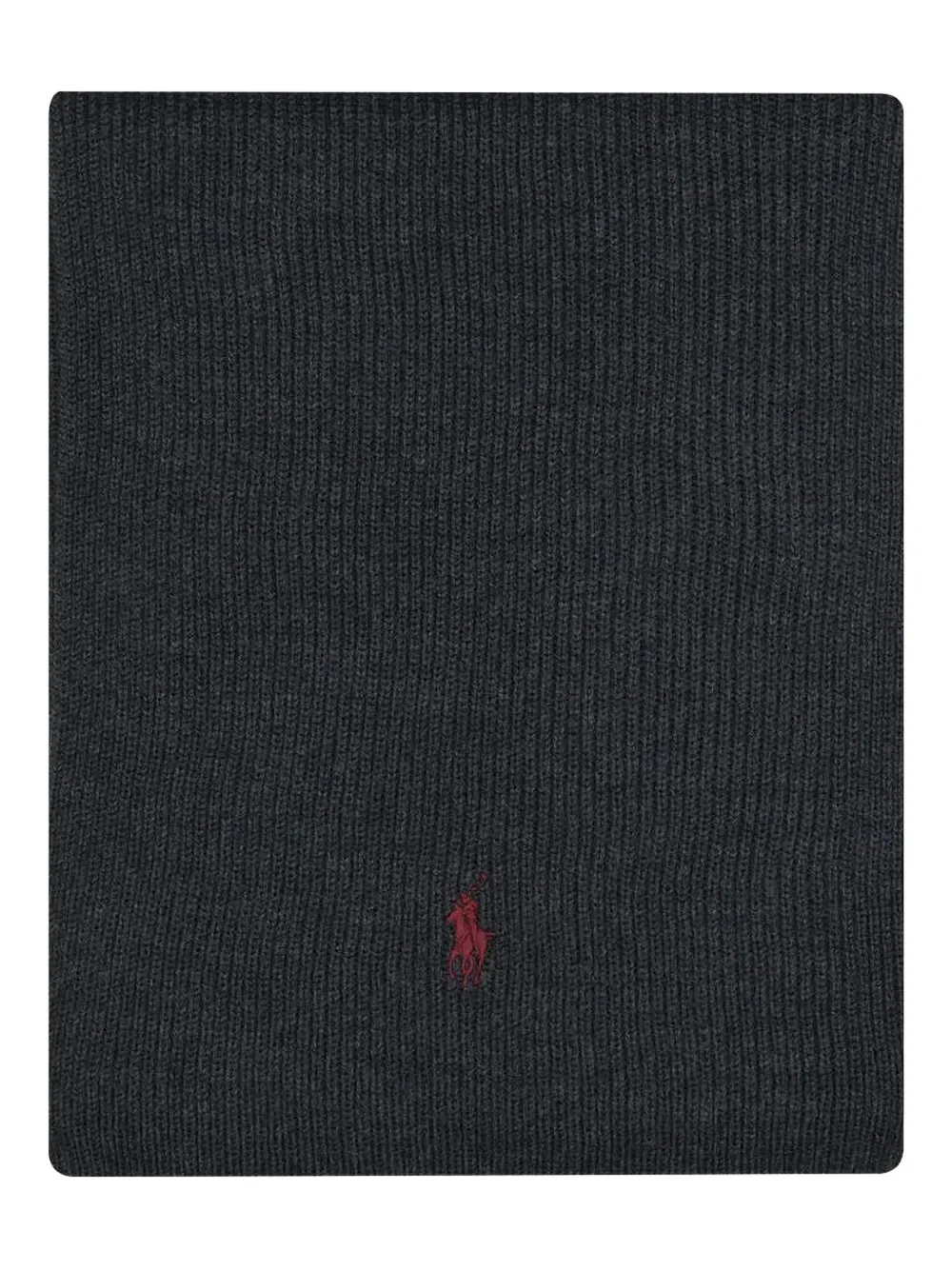 Polo Ralph Lauren Logo-embroidered Scarf In Black