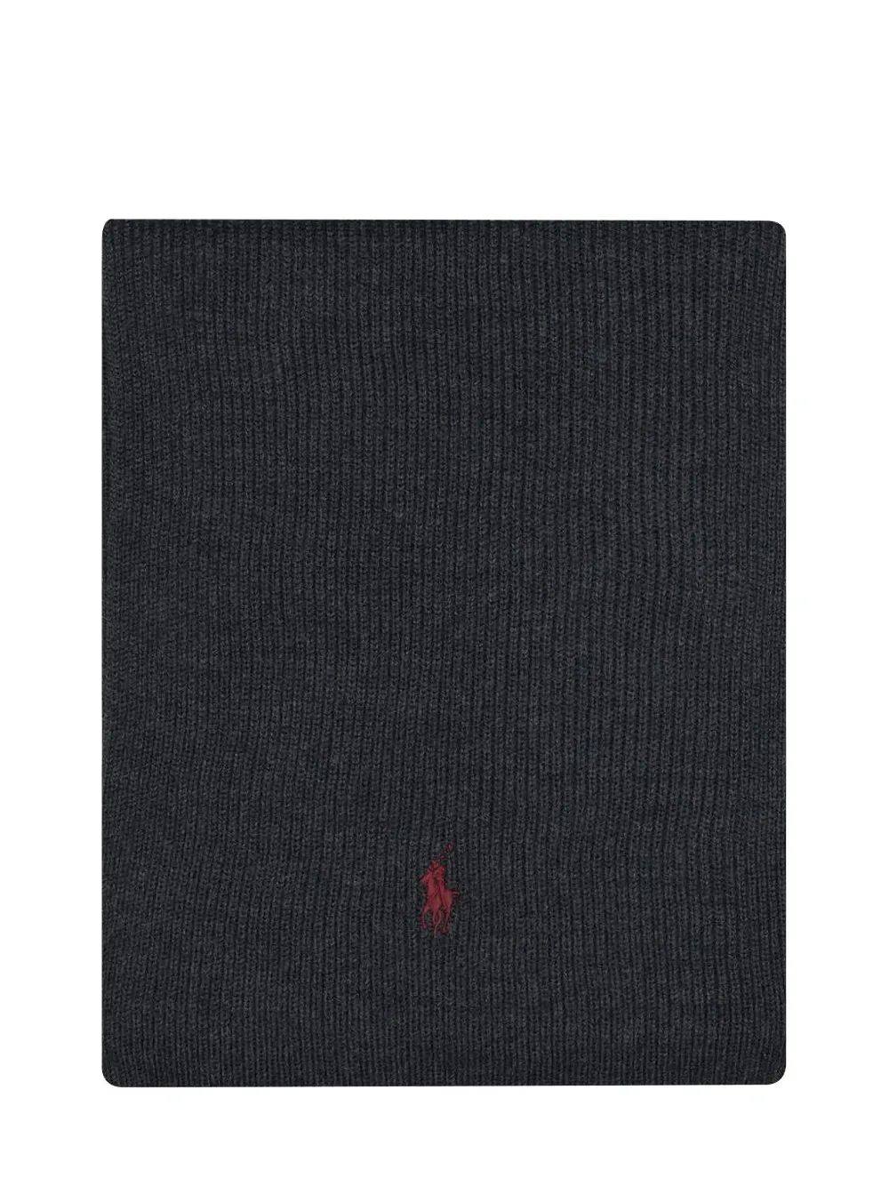 Polo Ralph Lauren Logo-embroidered Scarf In Black
