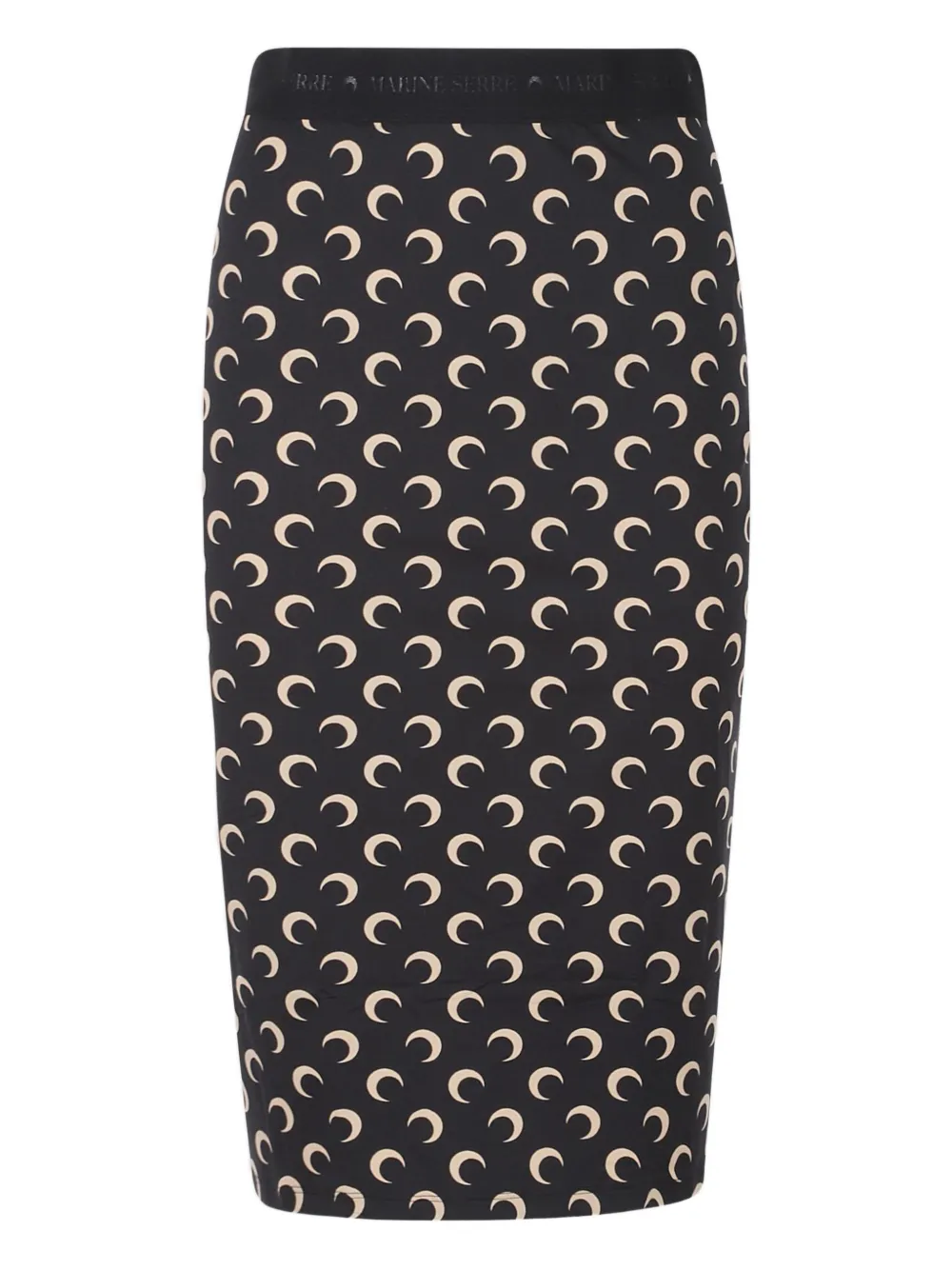 Marine Serre moon-print midi skirt - Schwarz