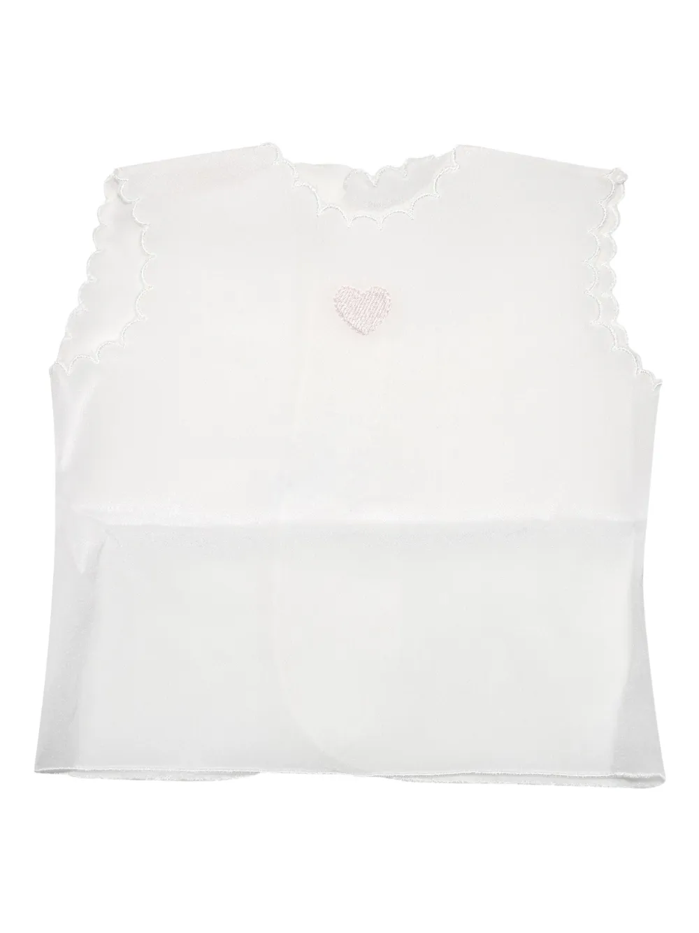 LALALU heart-detail top | White | Image 1