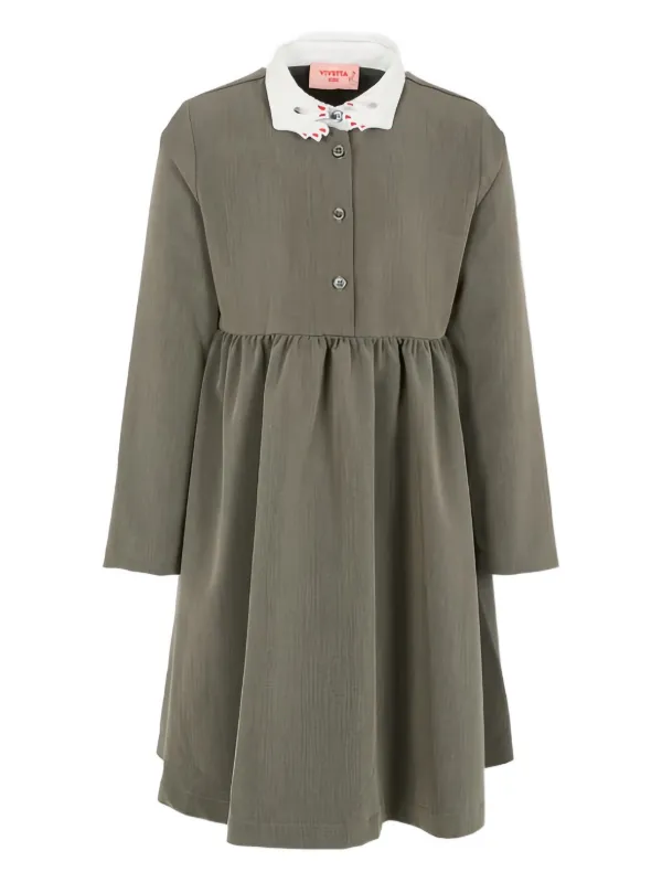 Vivetta Kids ロングスリーブ ワンピース | グレー | FARFETCH JP