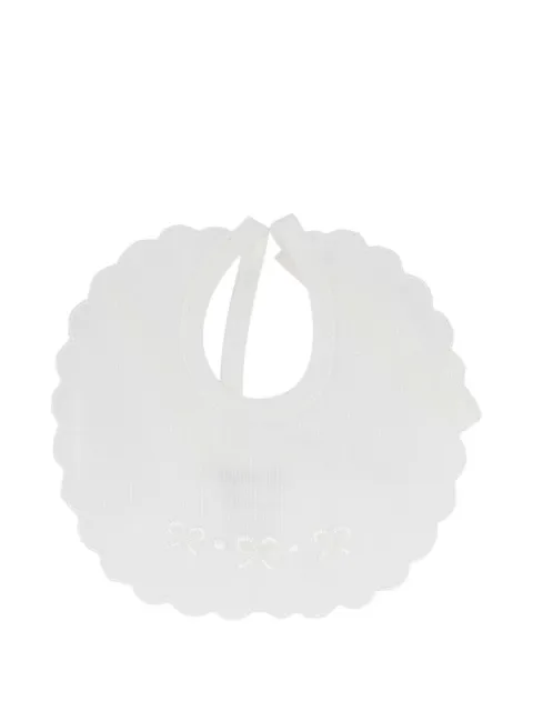 LALALU scalloped-trim bib