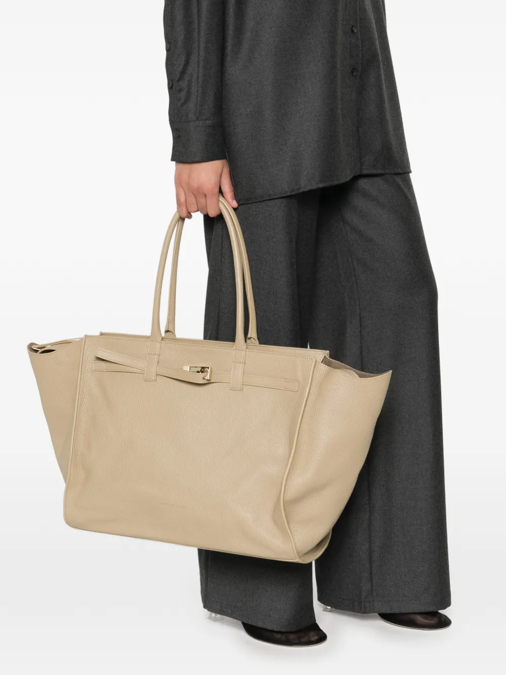 Benedetta Bruzziches zipped tote bag - Beige