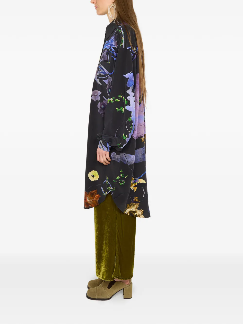 Anntian Floral-print Shirt - Black 