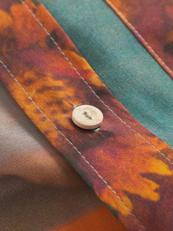Anntian Printed long-sleeve Shirt | Orange | FARFETCH NO