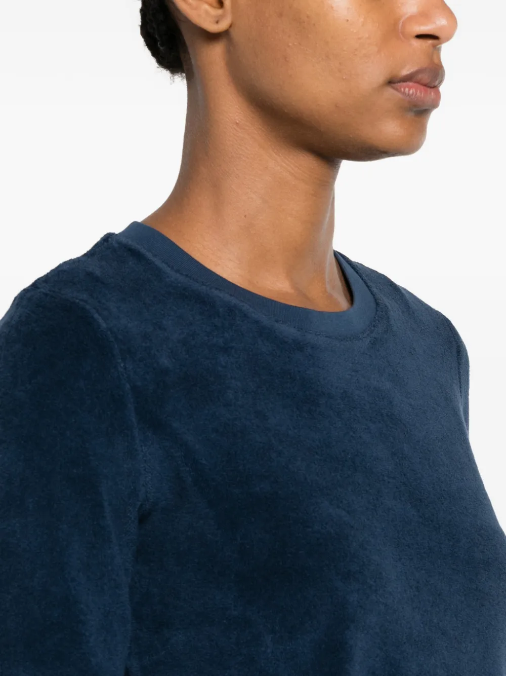 Suzie Kondi terry-cloth T-shirt | Blue | FARFETCH PT