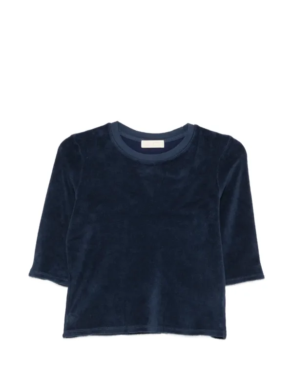 Suzie Kondi Terry-cloth T-shirt in Blue