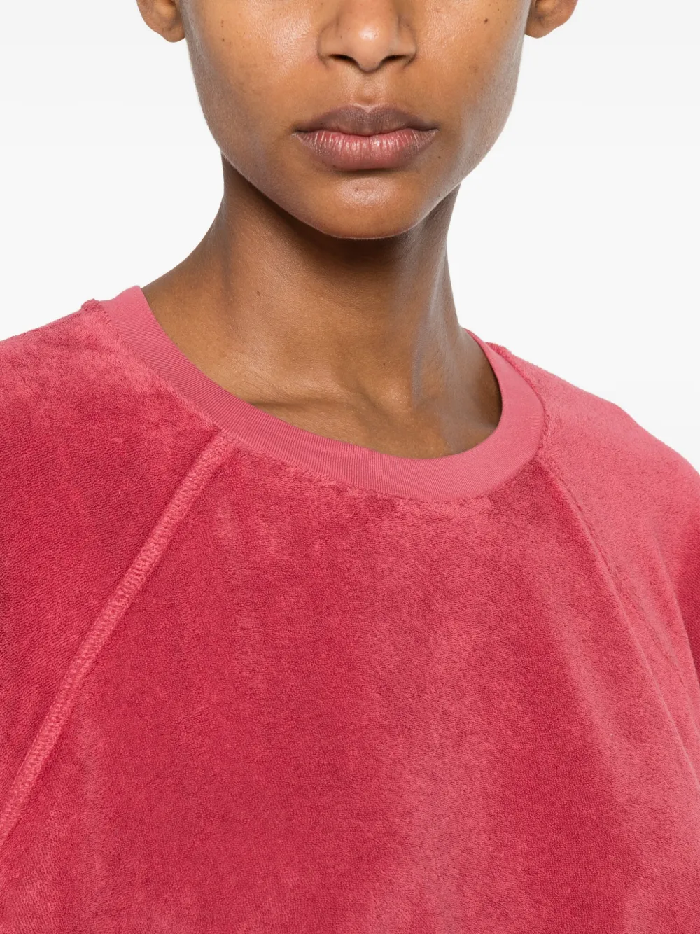 Suzie Kondi Terry-effect Sweatshirt in Pink, view 5