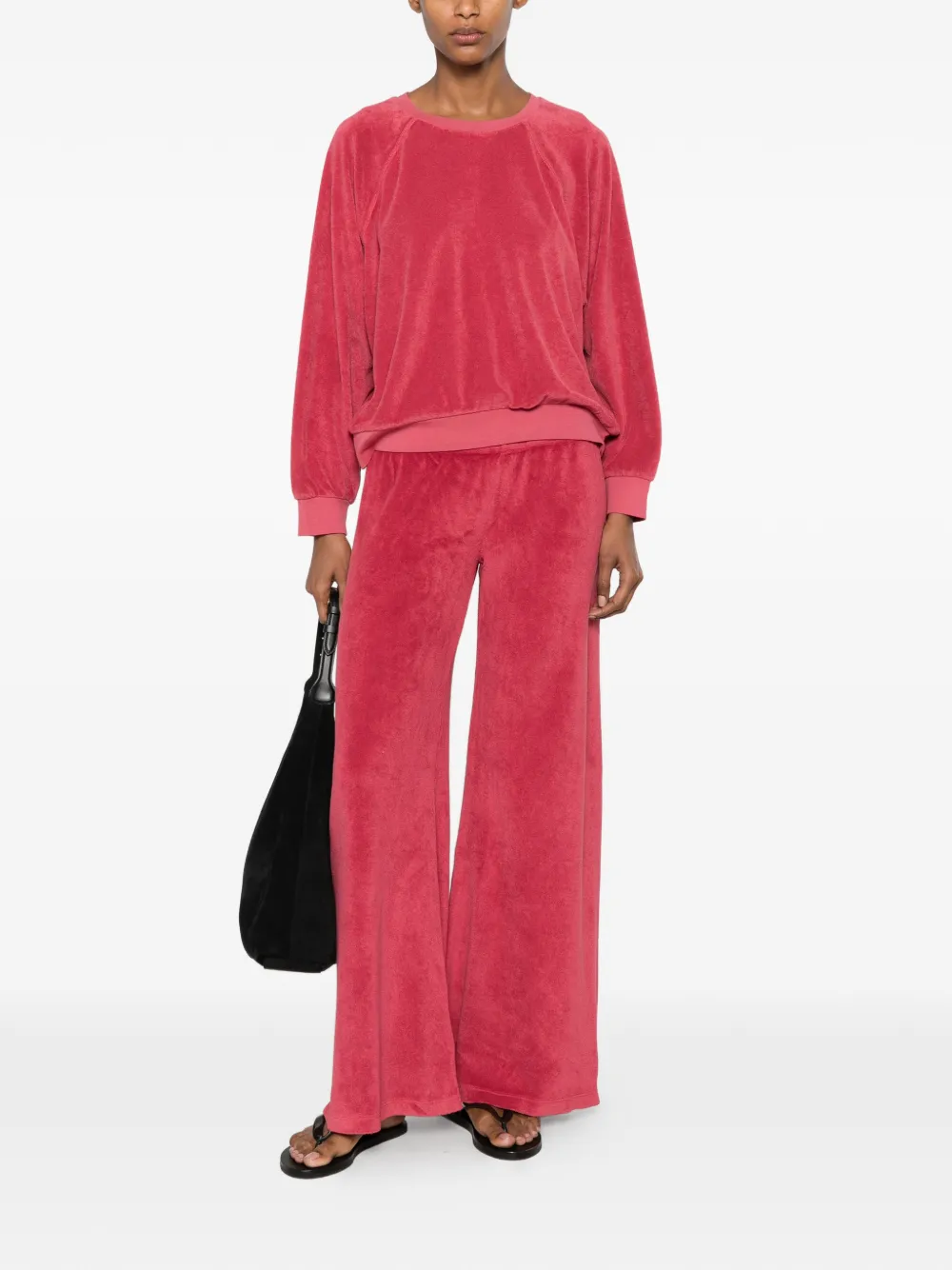 Suzie Kondi Terry-effect Sweatshirt in Pink, view 2