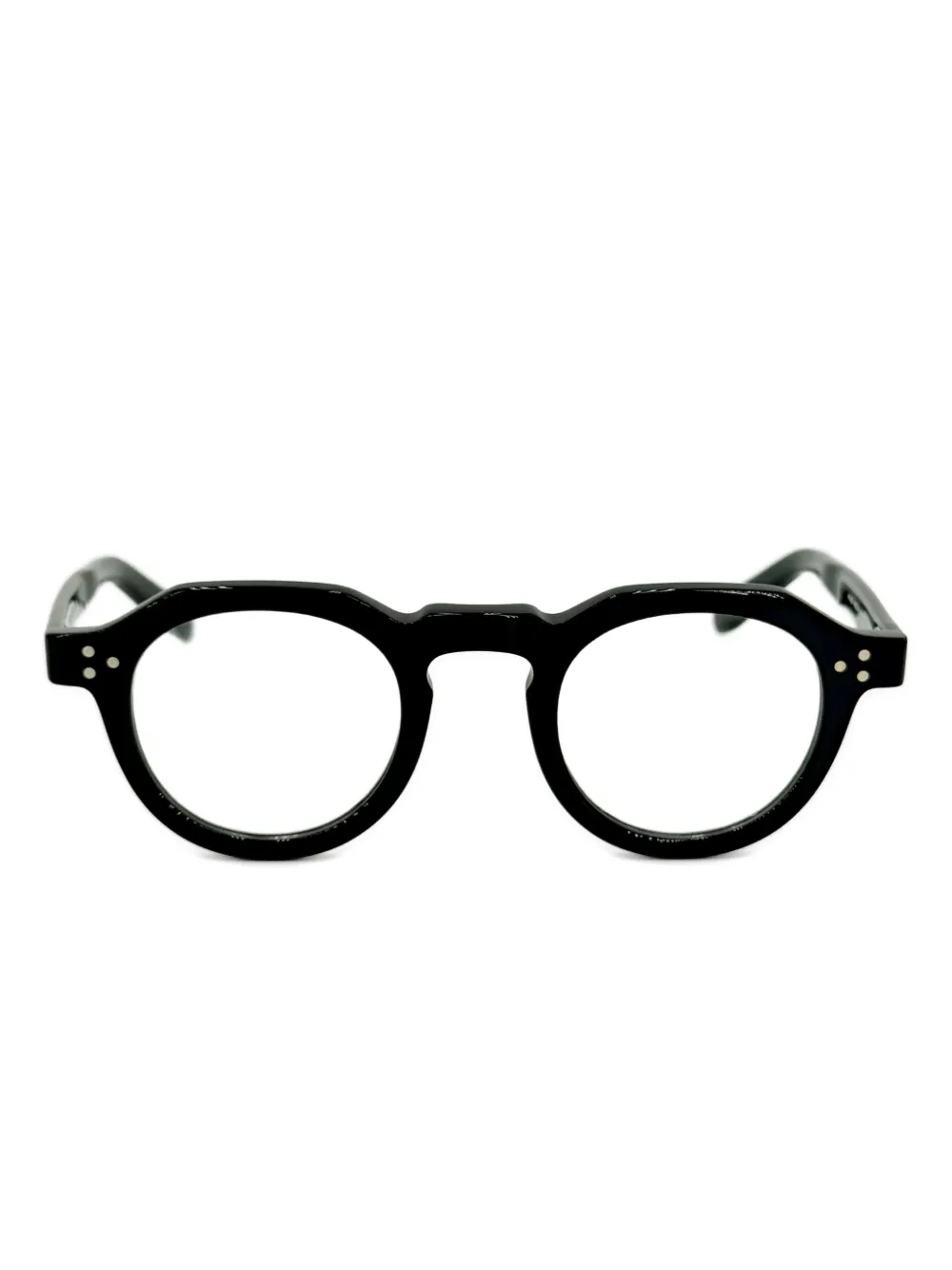 Yellows Plus Becca round-frame glasses | Black | Image 1