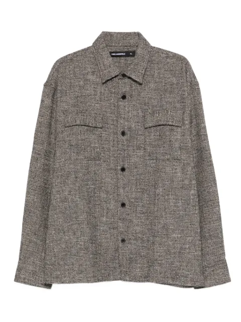 Karl Lagerfeld chest-pocket overshirt