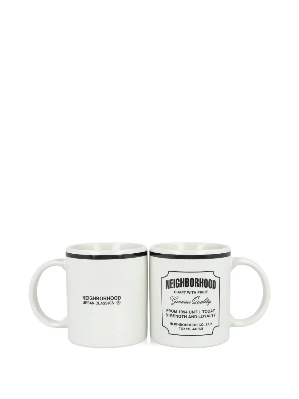 Neighborhood logo-detail mug (set of two) | blanco | Image 1