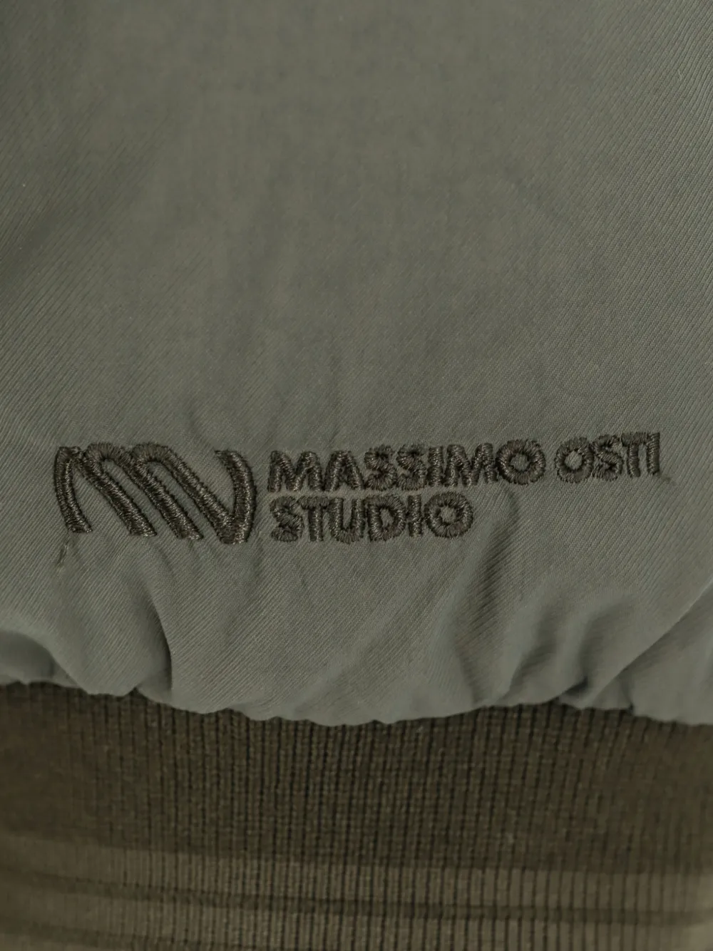  Massimo Osti Studio Plumífero Con Logo - Verde 