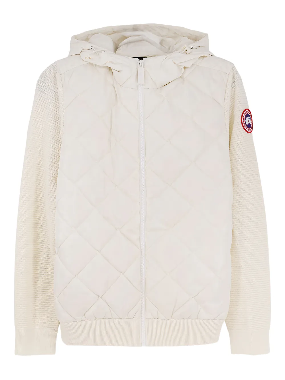 Canada Goose Hybridge Quilted Hooded Jacket In Neutral