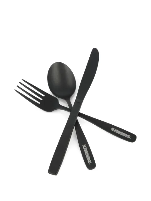 Neighborhood logo-detail cutlery (set of four)