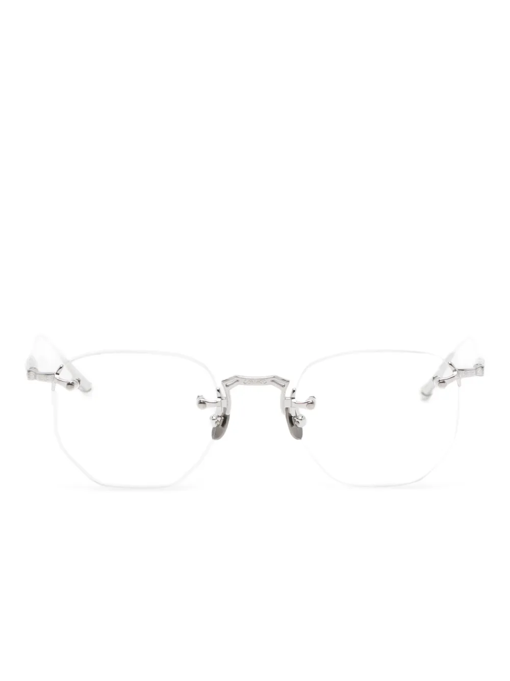 Matsuda square-frame glasses | Silver | Image 1