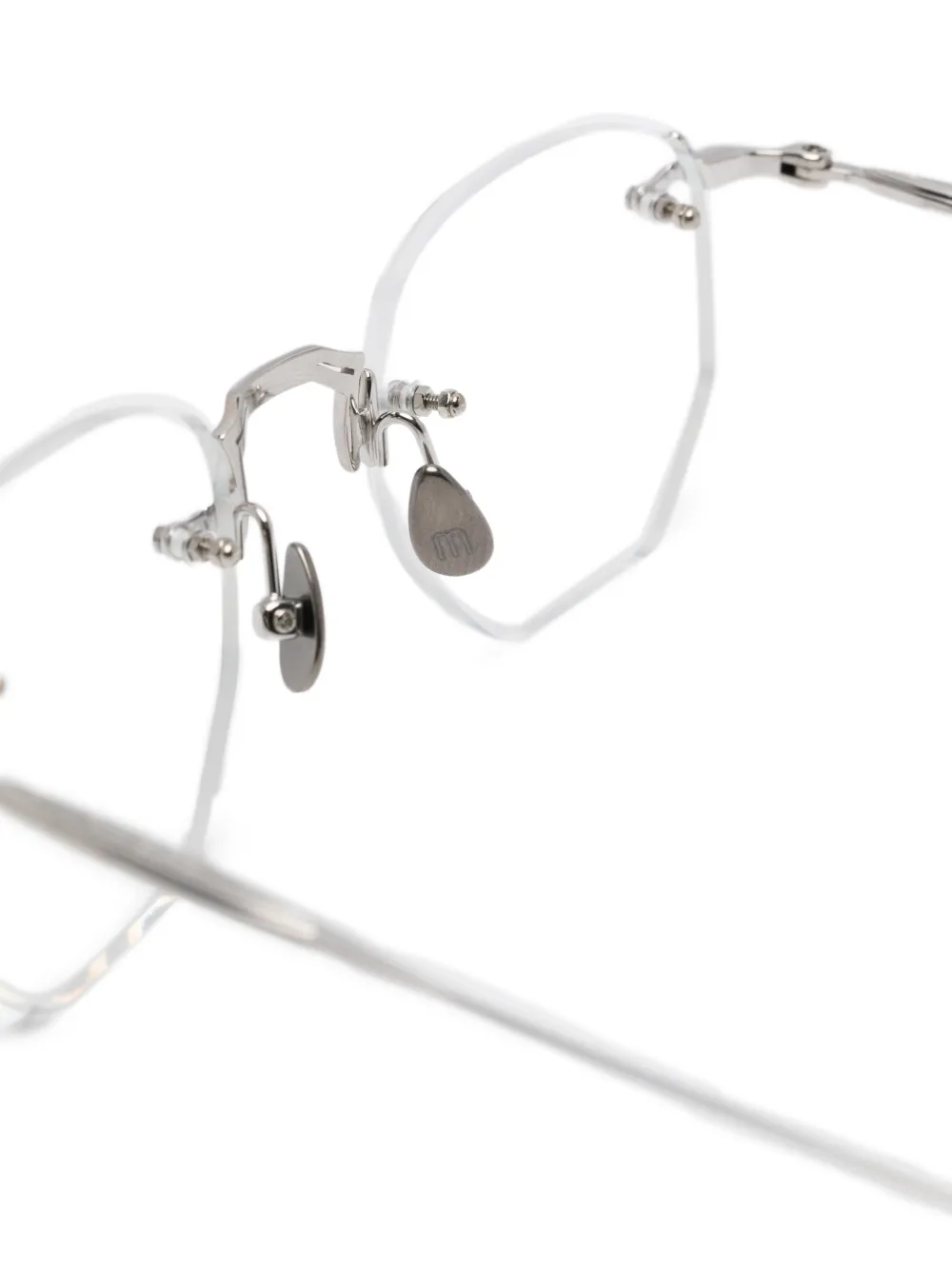 Matsuda Square-frame Glasses In White