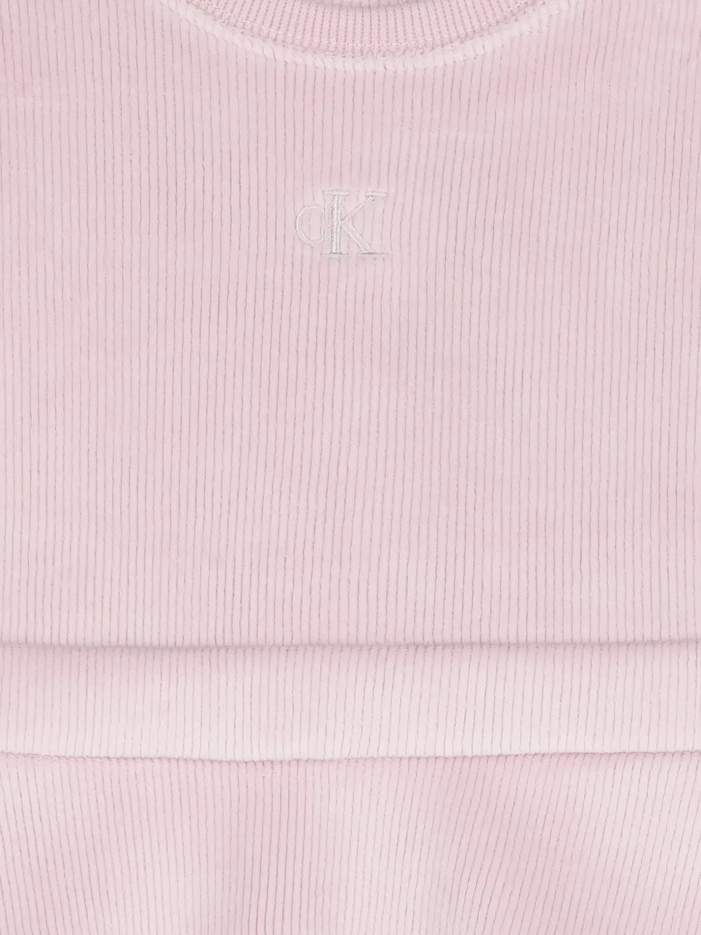 Calvin Klein Velour Dress In Pink