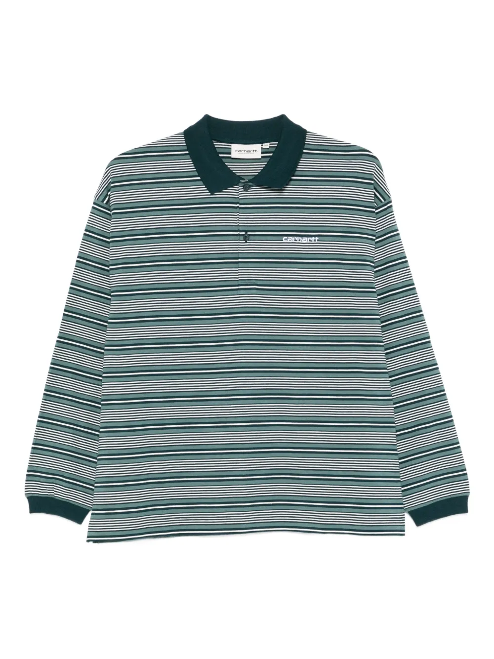 Carhartt WIP Polo a righe - Verde