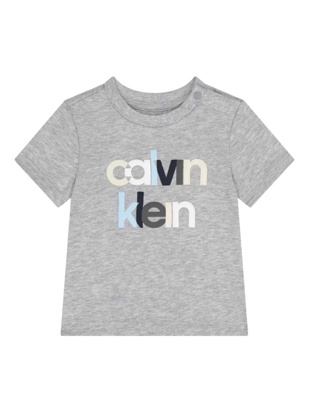 Calvin Klein Kids logo T-shirt - Grigio