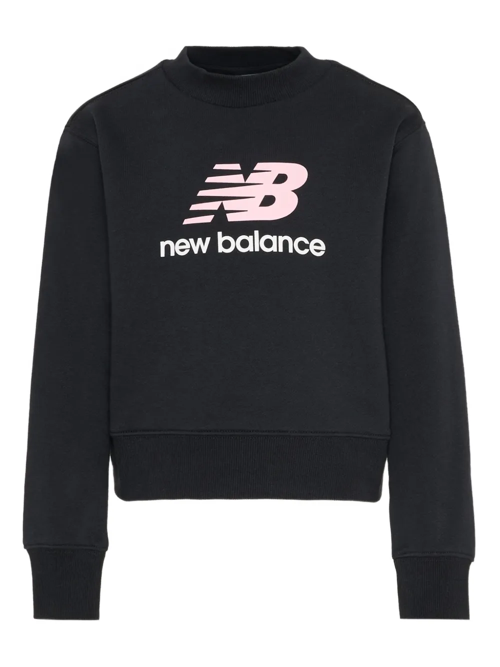 New Balance Kids logo-print crew neck sweatshirt - Nero