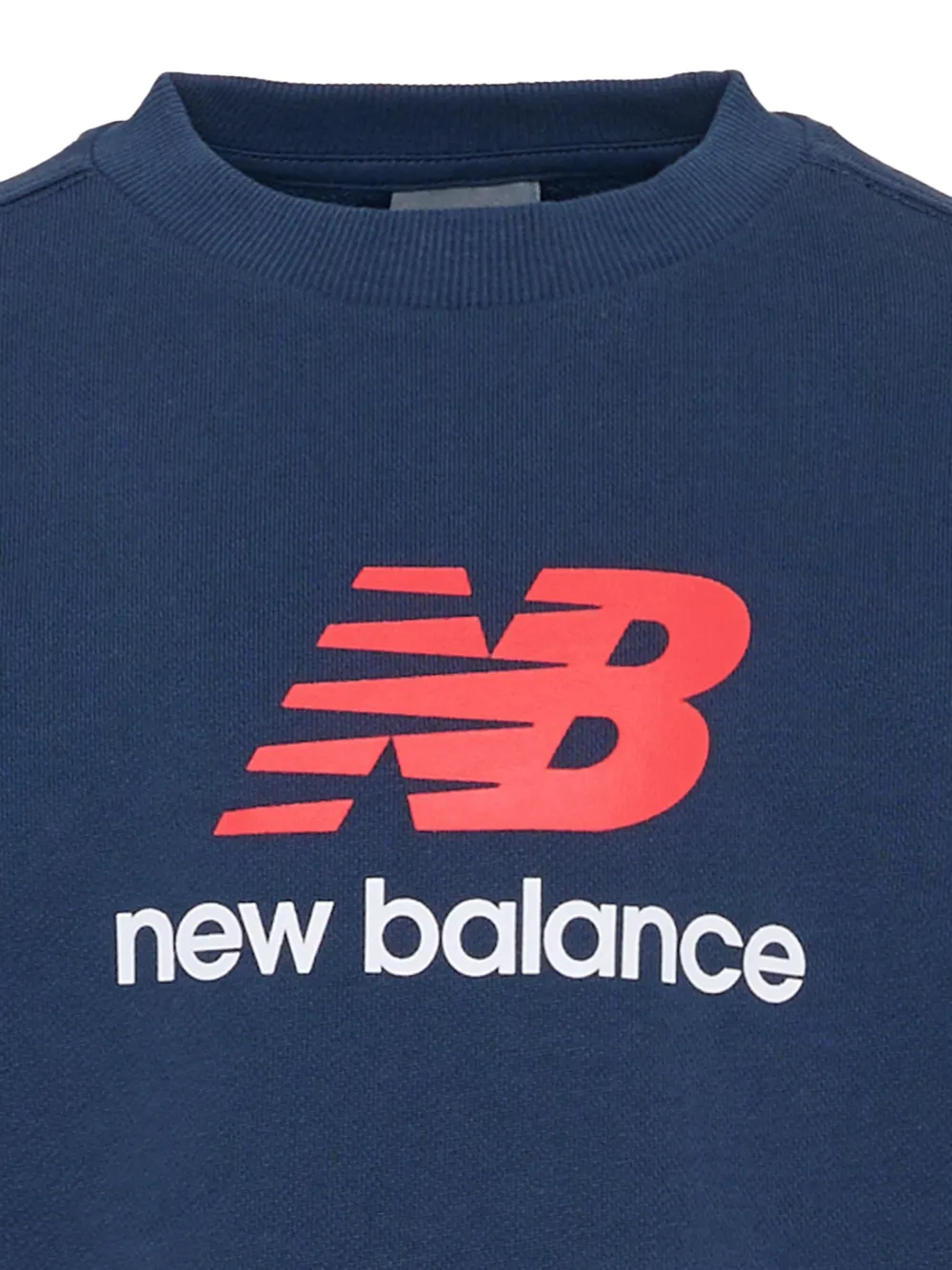 New Balance Kids Sweater met logoprint Blauw
