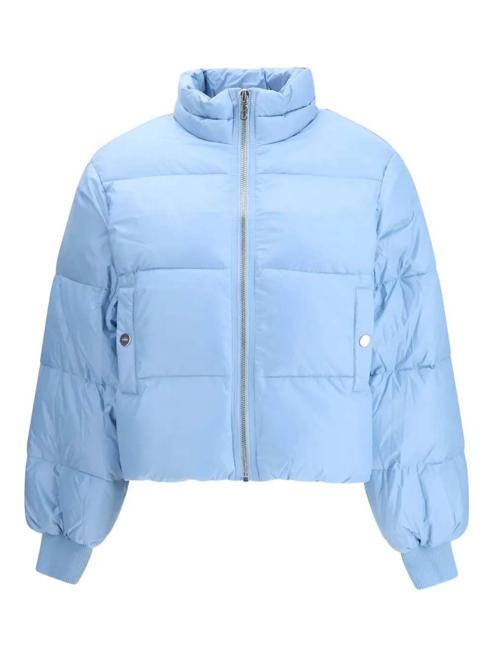 GANNI zip-up puffer jacket - Blu