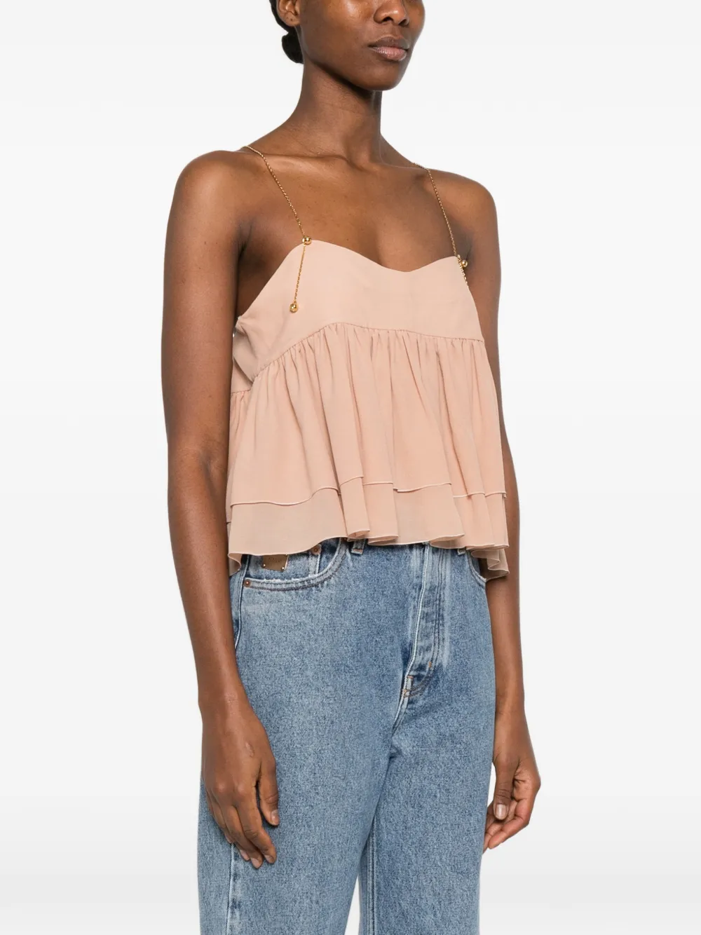  Chloé Chain-strap Top - Neutrals 