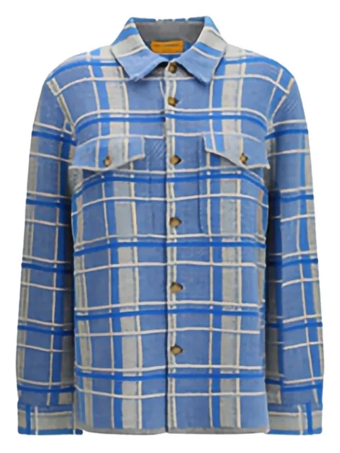 Guest In Residence plaid patch-pocket shirt