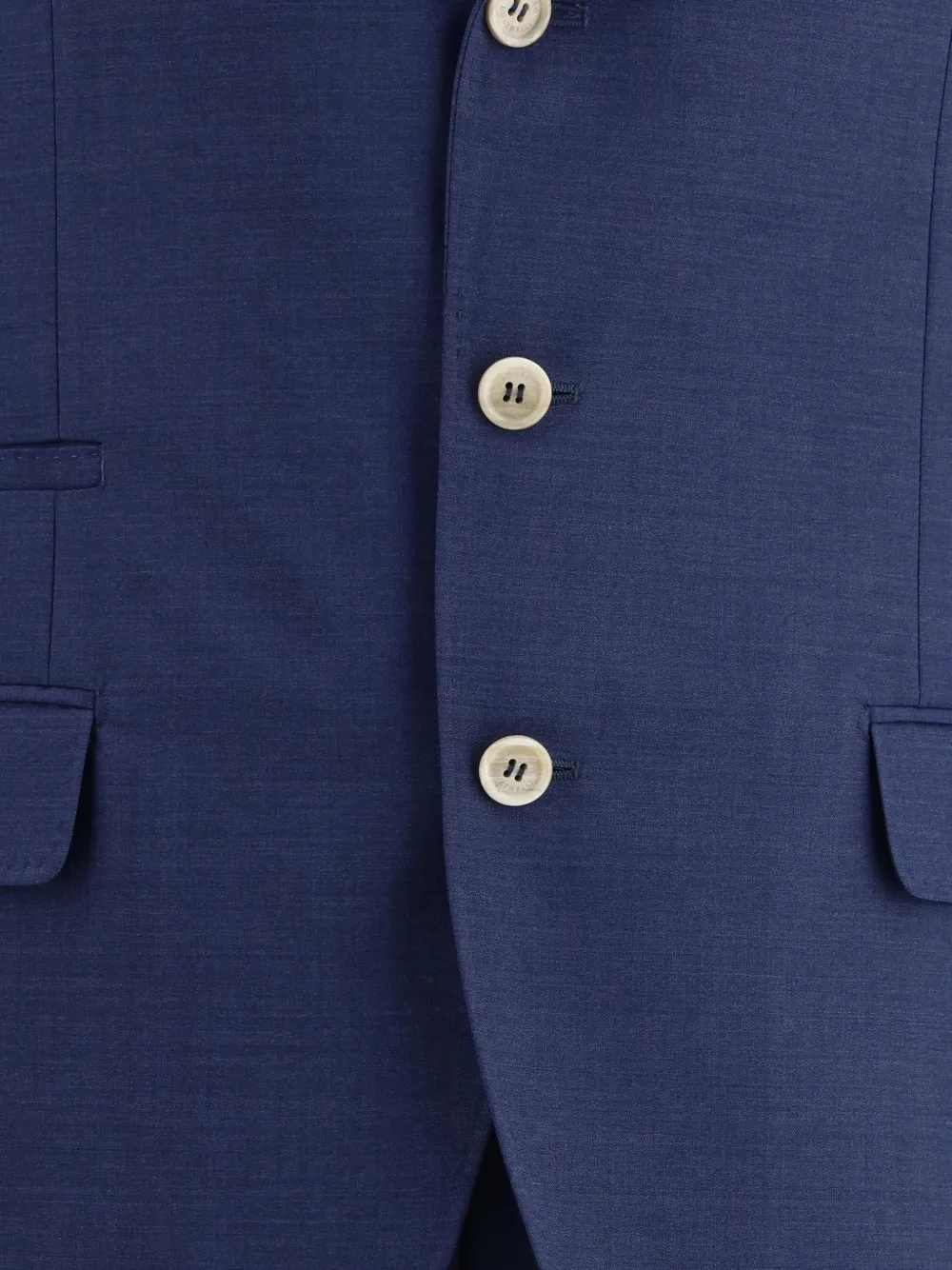 Brunello Cucinelli Pak met enkele rij knopen Blauw