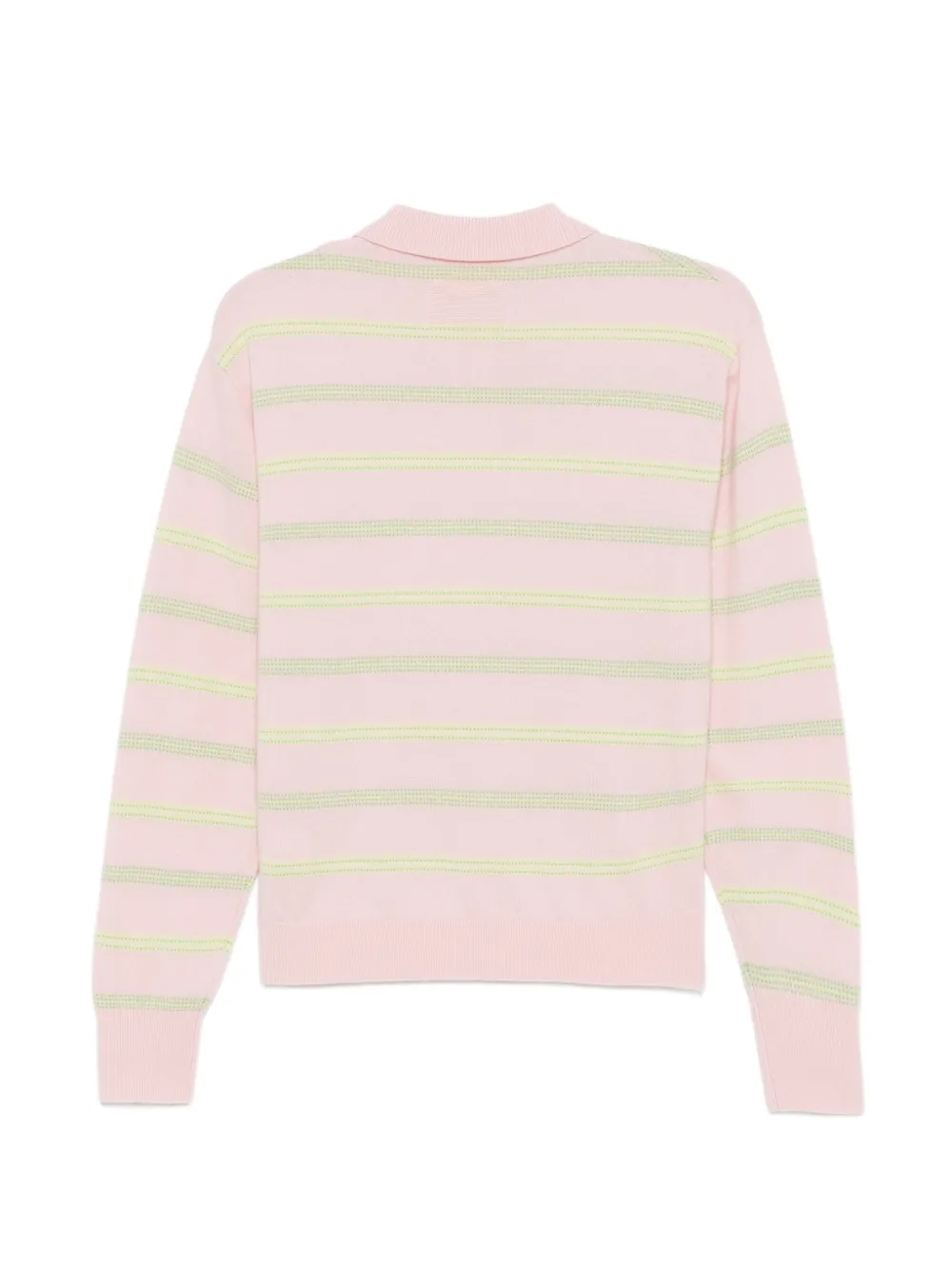 Guest In Residence Collegiate gestreept poloshirt met kraag Roze