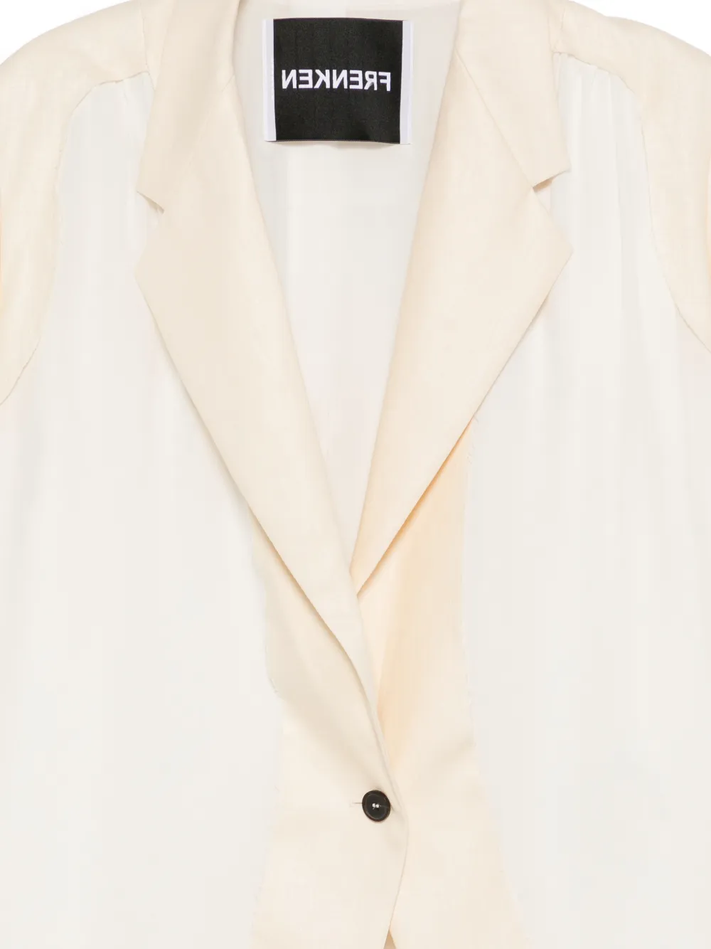  Frenken Blazer Con Solapas De Muesca - Neutro 
