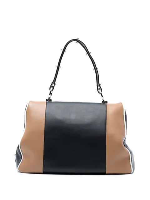 Prada Pre-Owned 2000-2025 Small Bicolor Leather Baiadera Frame Bag handbag