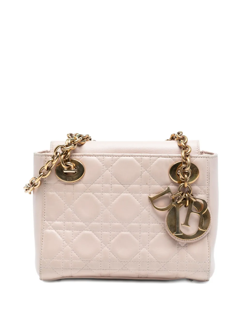 Christian Dior Pre-Owned 2016 Lambskin Cannage Lady Dior Double Chain Bag shoulder bag | Pre-Owned | Image 2