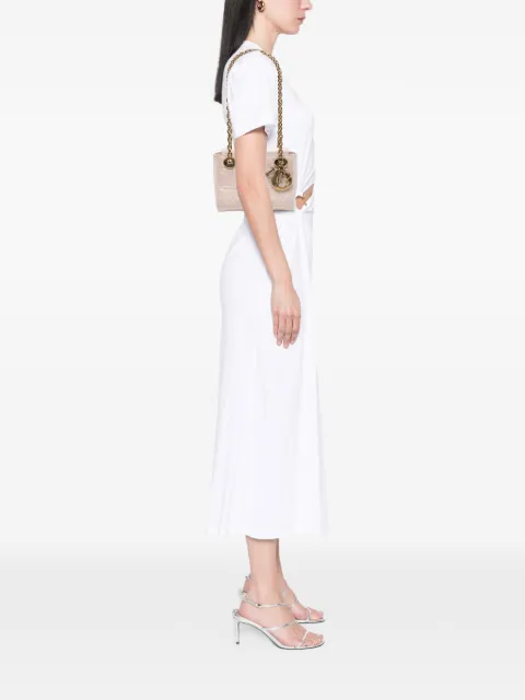 Christian Dior Pre-Owned 2016 Lambskin Cannage Lady Dior Double Chain Bag shoulder bag