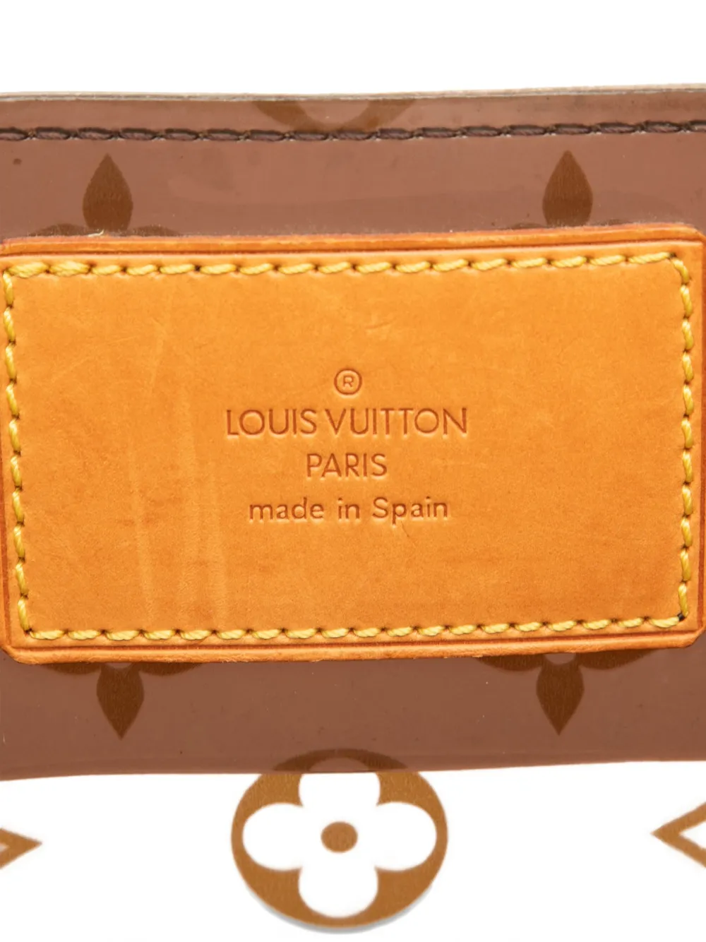 Pre-owned Louis Vuitton 2003 Monogram Cabas Sac Ambre Mm Tote Bag In Brown